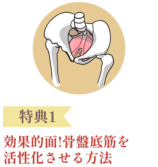 特典1：効果的面!骨盤底筋を活性化させる方法